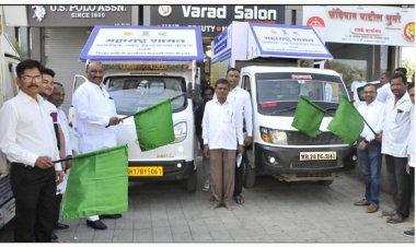 सामाजिक न्याय विभागाच्या चित्ररथाचे पालकमंत्री संदीपान भूमरे यांच्या हस्ते उद्घाटन