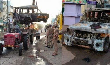 औरंगाबाद शहरात दोन गटात राडा : दगडफेक, पोलीसांची वाहने पेटवली - पोलिसांचा लाठीमार, अश्रुधुर आणि गोळीबार