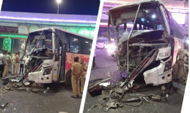 शिवशाही बसची कंटेनरला धडक : तेरा प्रवासी जखमी