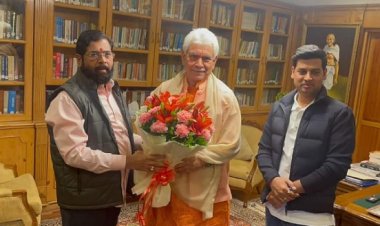 महाराष्ट्र भावनासाठी श्रीनगरात जागा उपलब्ध करून द्या : मुख्यमंत्री एकनाथ शिंदे यांची राज्यपालांकडे मागणी.