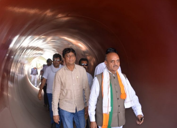 विकास तीर्थ अभियान अमृत पाणीपुरवठा योजनेची पाहणी आणि भेट.