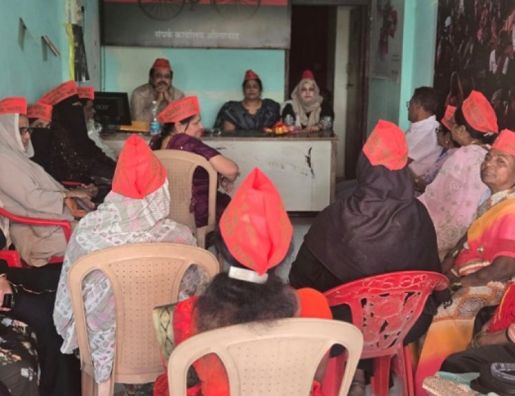 समाजवादी पक्षात महिलांचा मोठा जल्लोष; संभाजीनगरात शेकडो महिलांचा प्रवेश